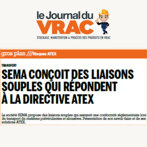 SEMA solutions ATEX gaines et manchettes transport de vrac